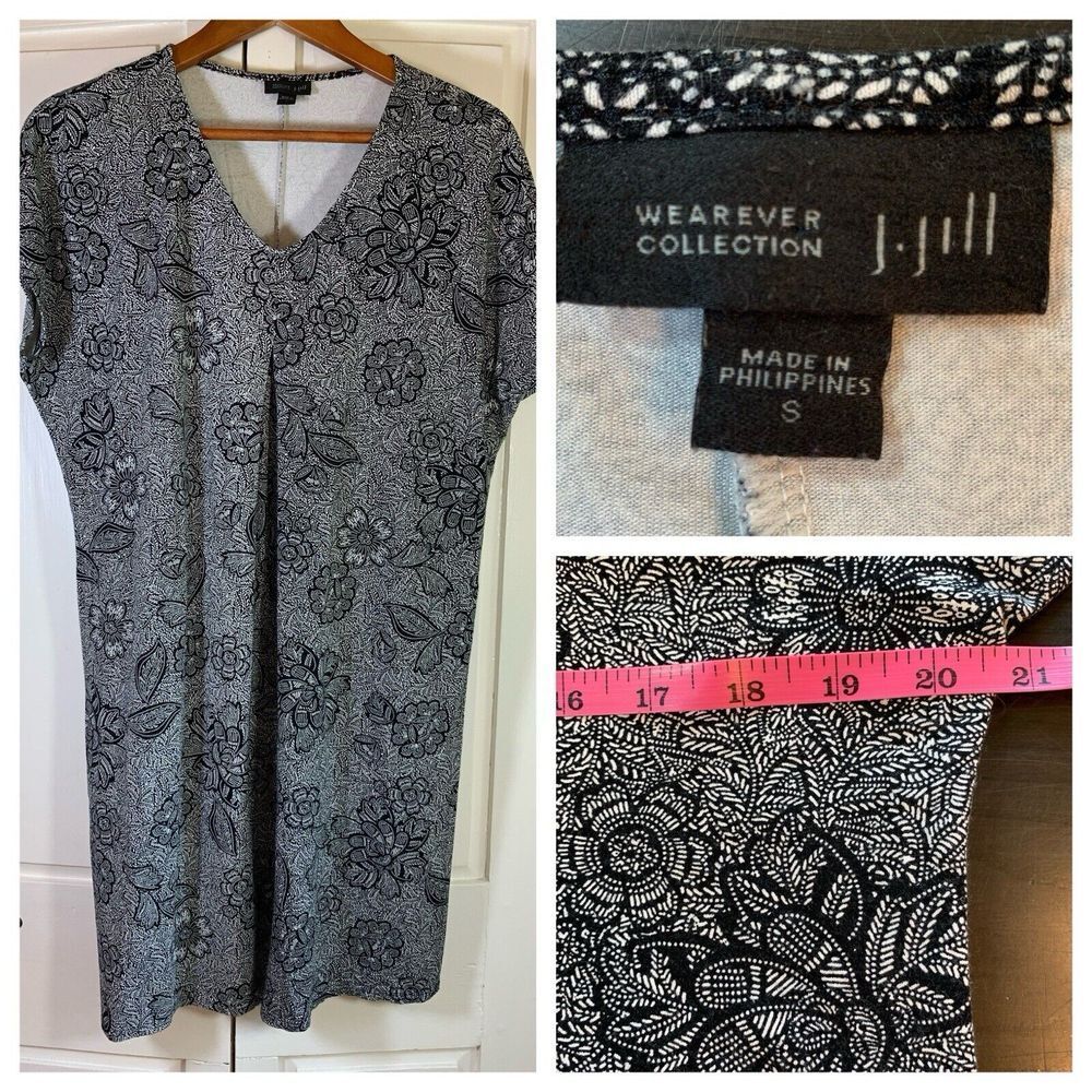 J. Jill Wearever Collection Dress Women's Small Sleeveless Floral Office Church